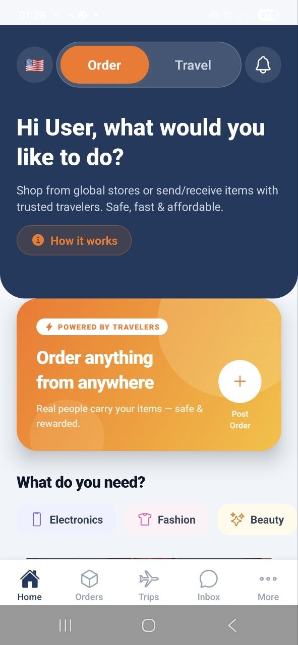 Shantaye Mobile Interface